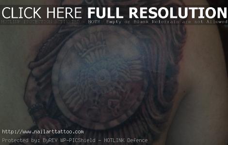 aztec warrior tattoo back