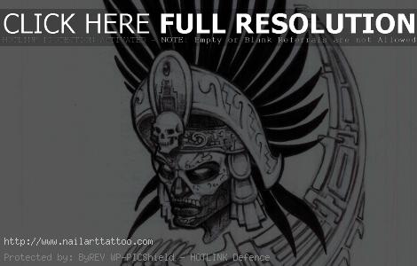 aztec warrior tattoos drawings