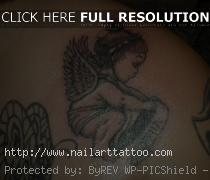 baby angel tattoos for women