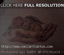 baby angels tattoos designs