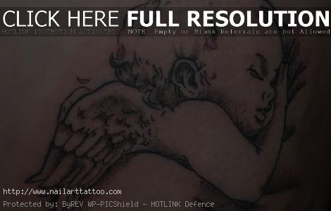 baby angels tattoos for women