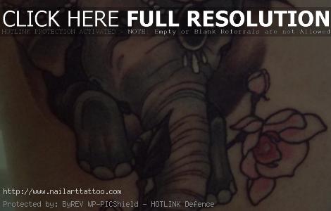 baby elephant tattoo ideas