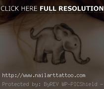 baby elephant tattoo pictures