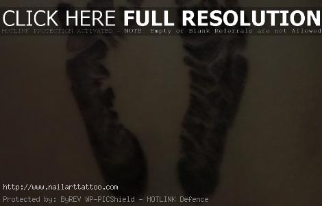 baby feet tattoos for men