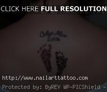 baby feet tattoos for men