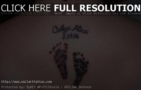 baby feet tattoos for men