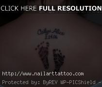 baby feet tattoos for women