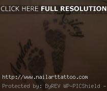 baby foot tattoos with flowers