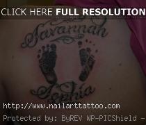 baby footprint tattoo designs