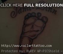 baby footprint tattoo designs for men