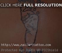 baby footprint tattoos for moms