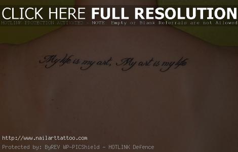 back quote tattoos