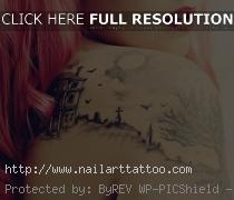 back shoulder tattoos for women tumblr