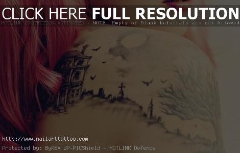 back shoulder tattoos for women tumblr