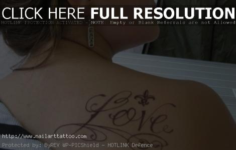 back shoulder tattoos for women