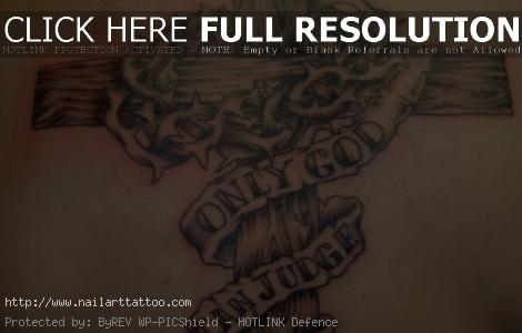 back tattoos for guys crosses