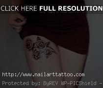 back thigh tattoos for girls