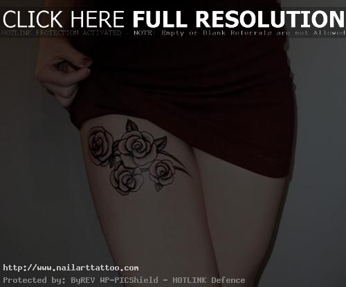Back Of Thigh Tattoo Ideas