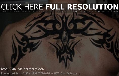 back tribal tattoos for men