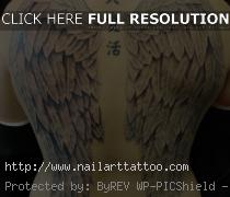 back wings tattoo