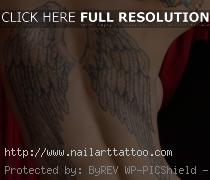 back wings tattoo designs