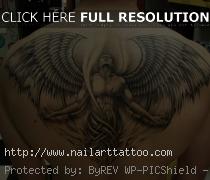 back wings tattoo men