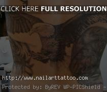 bald eagle tattoo back