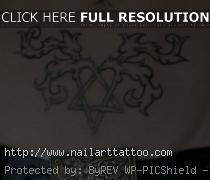 bam margera tattoo heartagram