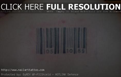 bar code tattoo