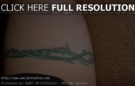 barb wire tattoo designs for men