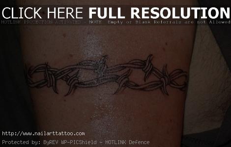 barb wire tattoo designs for women