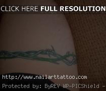 barb wire tattoos for men
