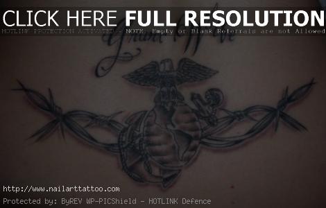 barbed wire tattoo designs for men