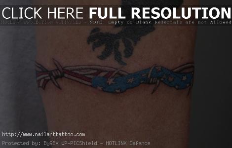 barbed wire tattoos for men