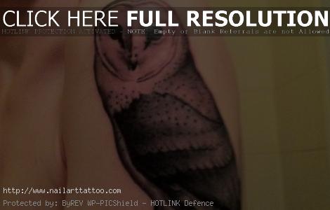 barn owl tattoo