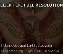 barn owl tattoo chest