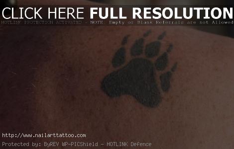 bear paw tattoos