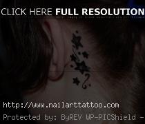 behind ear tattoo