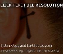 behind ear tattoos