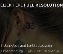 behind the ear tattoo