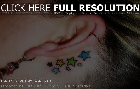 behind the ear tattoos pictures
