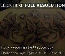 best black and grey flower tattoos