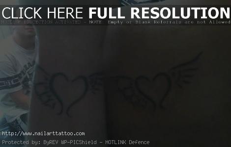 best friend heart tattoos
