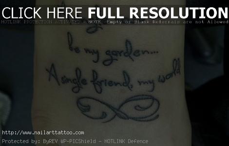 best friend quote tattoos