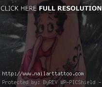 betty boop tattoos on foot