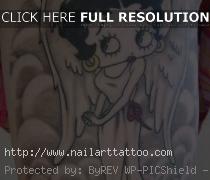 betty boop tattoos with angel wings