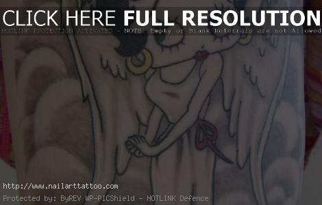 betty boop tattoos with angel wings