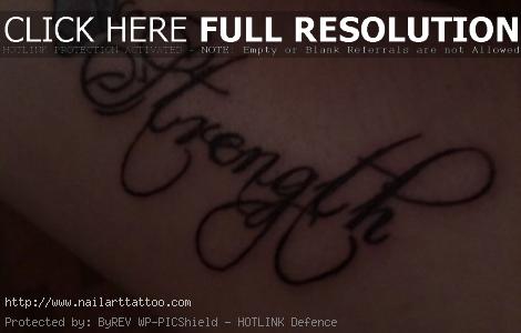 bible quote tattoos about strength