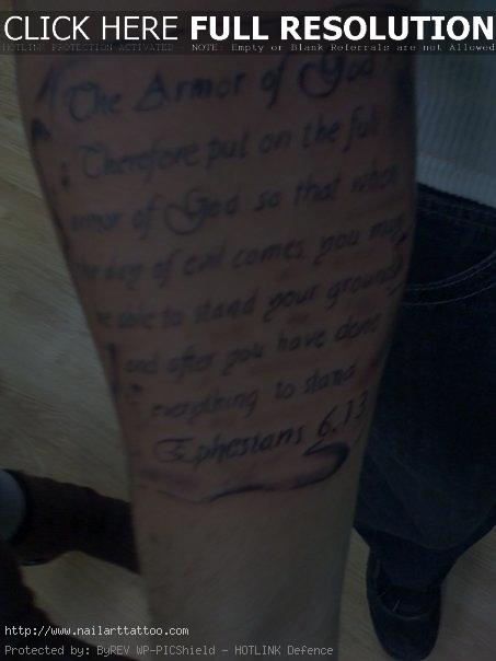 Tattoo Bible Quotes On Arm