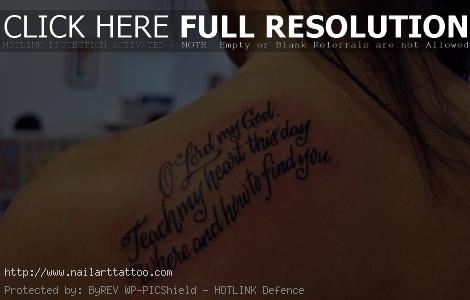 bible quotes tattoos